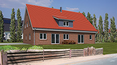 Neubau eines Doppelhauses